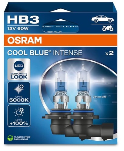 Osram hb3 cool - 2x, blue