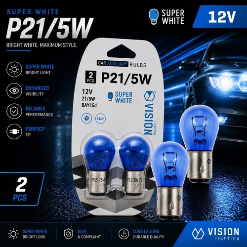 Vision p21 super white - p21/5w,